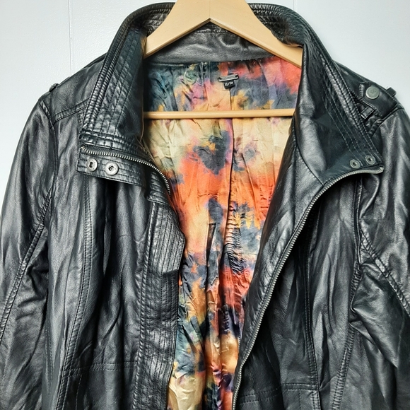 KISMET FAUX LEATHER Bikers Jacket Woman's - Picture 10 of 12